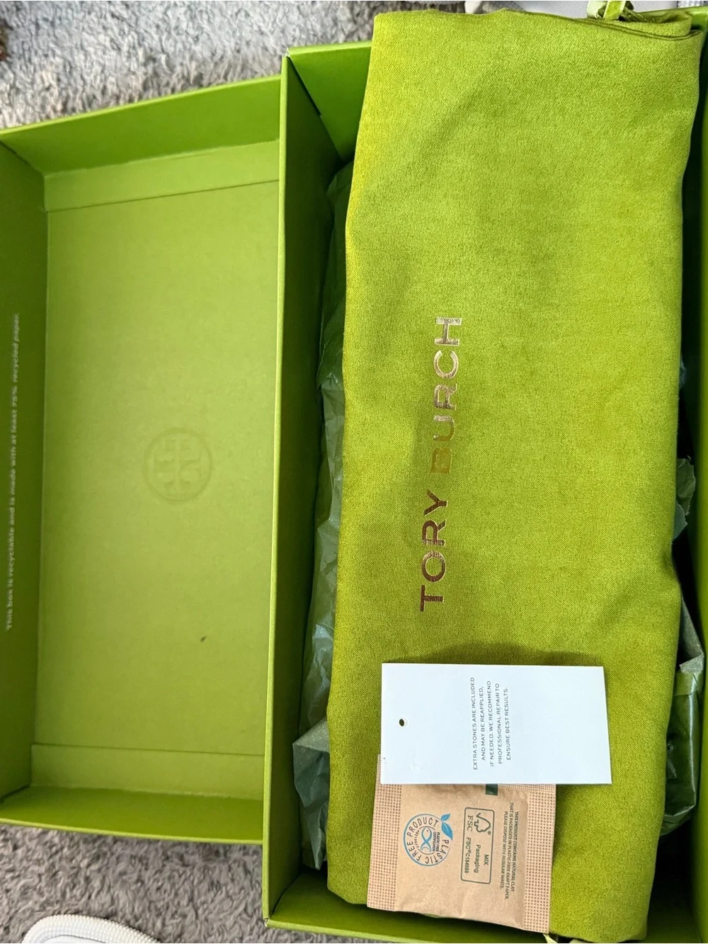 Tory Burch White Braided Logo Thong Sandals